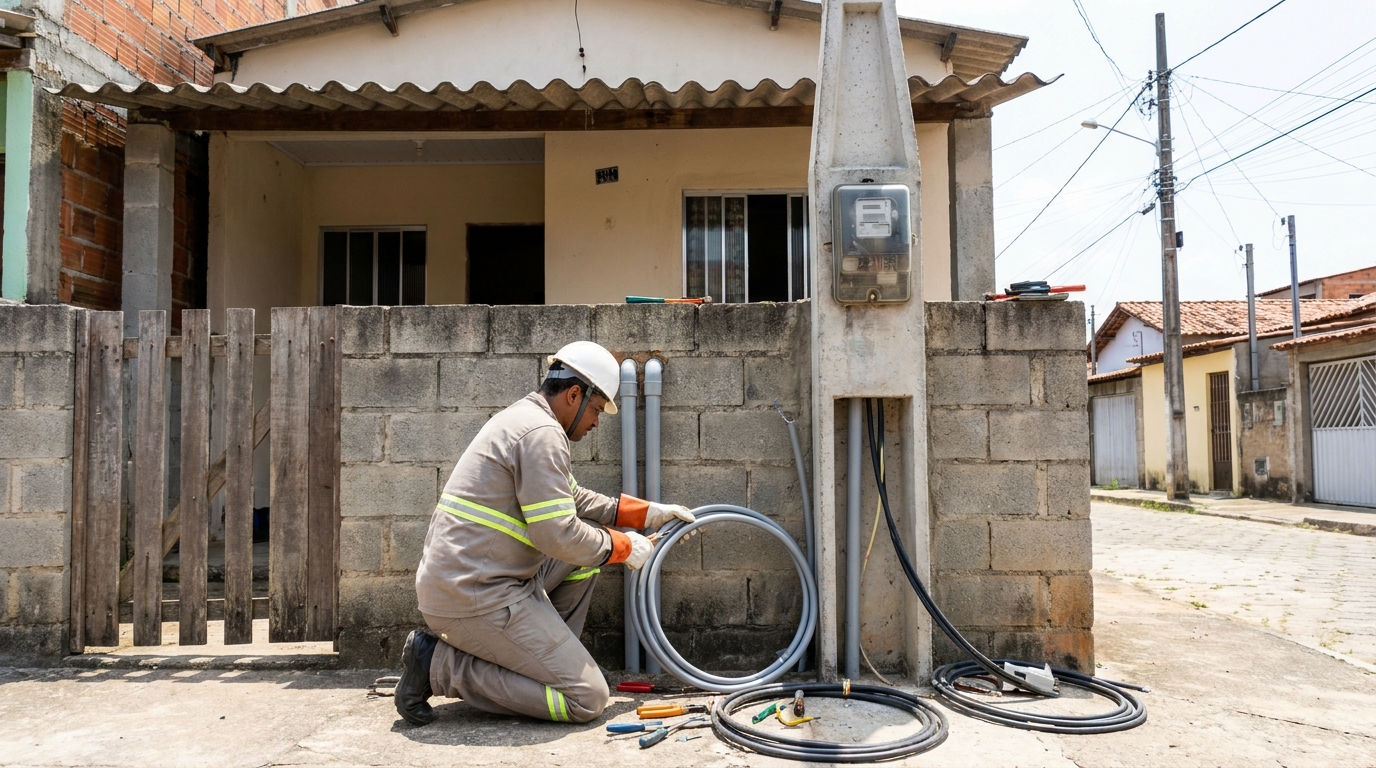 Instalação de Poste Padrão em Campos dos Goytacazes‑RJ