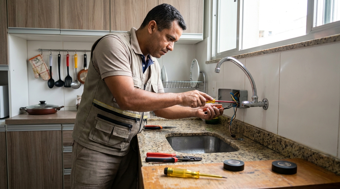 Instalação em Cozinha ou Área Gourmet em Campos dos Goytacazes‑RJ