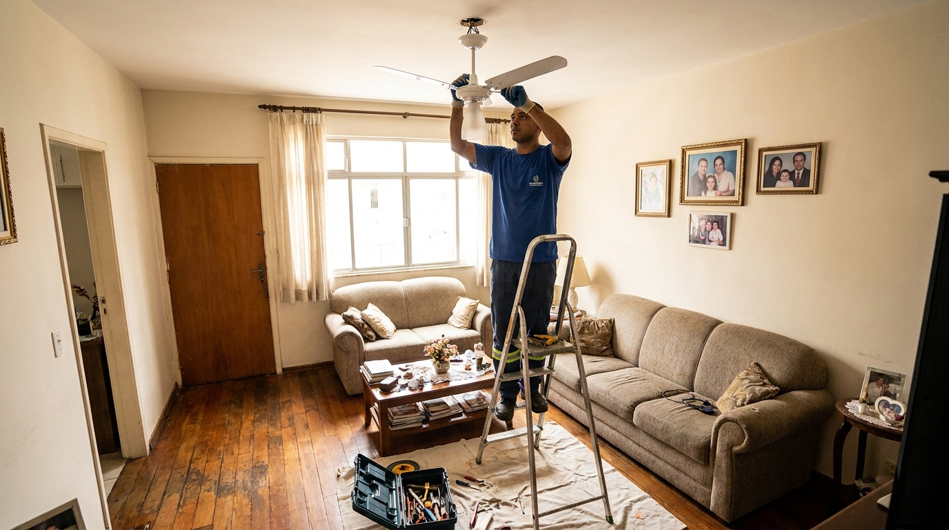 Substituição de Ventilador em Campos dos Goytacazes‑RJ
